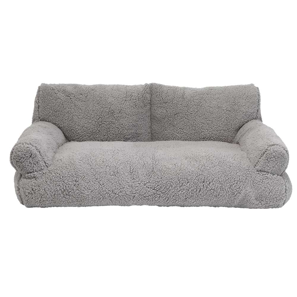 Teddy komfort plys sofa classic grå