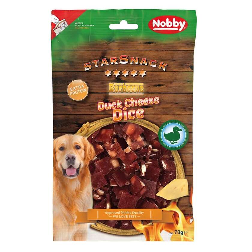StarSnack duck/cheese dice 70 gram