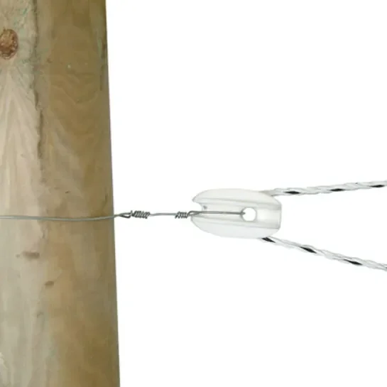 Hjørneisolator til tråd, reb og wire 25 stk.