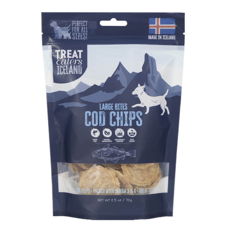Large Bites Cod Chips Iceland 70 gram
