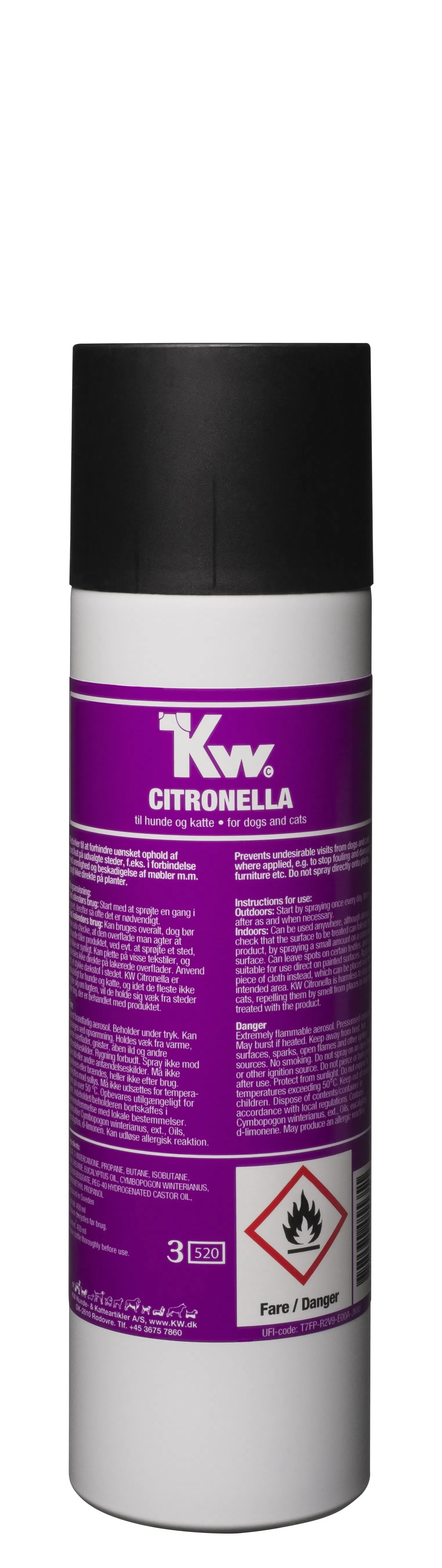 Hold dig væk kat/hund - KW Citronella til udendørs og indendørs brug