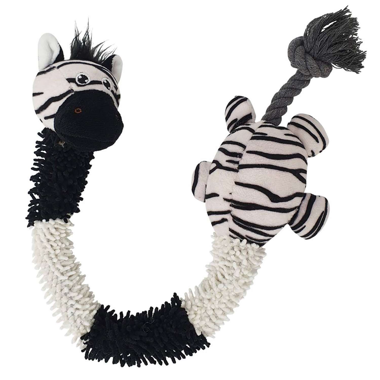 Plys zebra med indvendigt reb