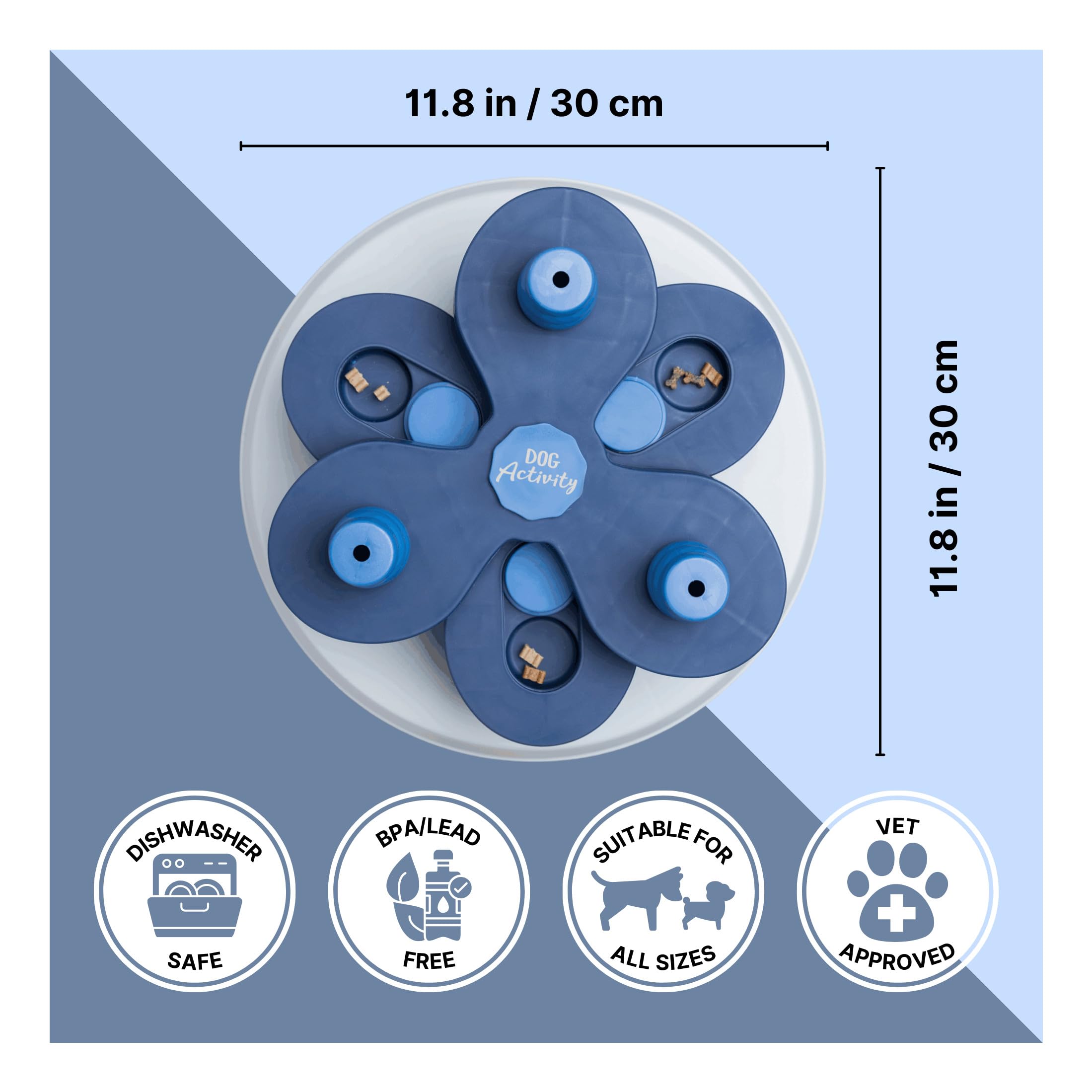 Dog Activity Flip Bone rund