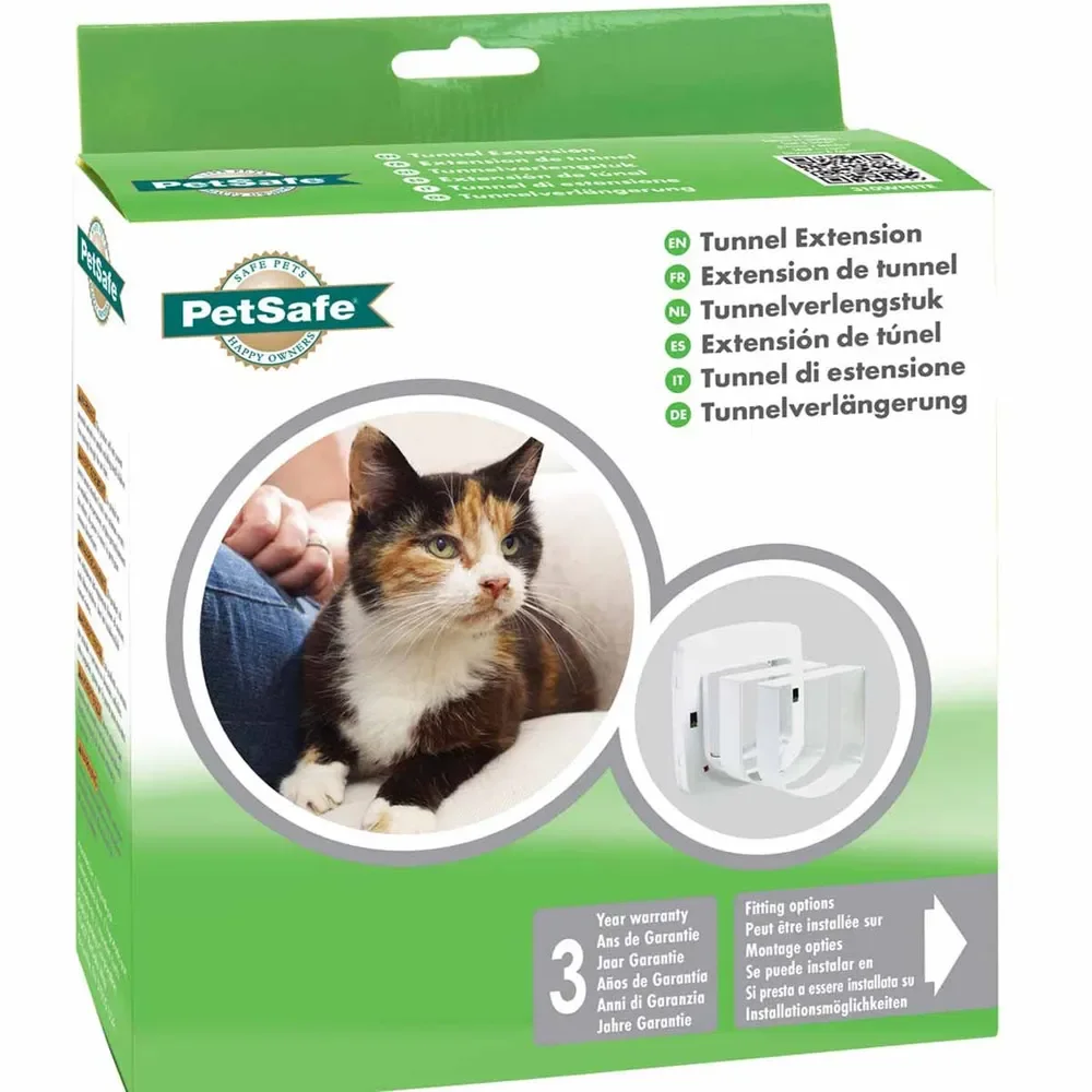 Petsafe deluxe magnetic tunnelforlænger, hvid 48mm