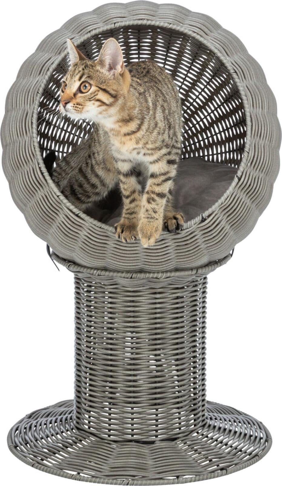 Amalia kattehule polyrattan rund