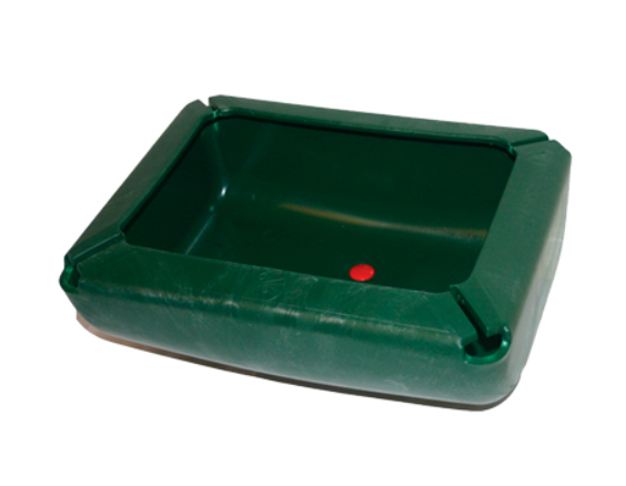 Trug med spildkant til heste 17 liter