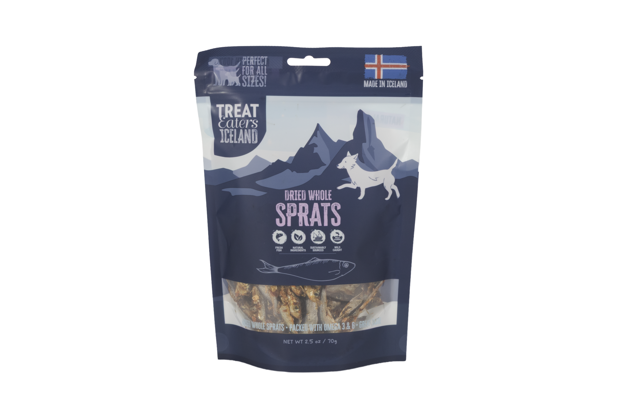 Dried Whole Spratz Iceland 70 gram