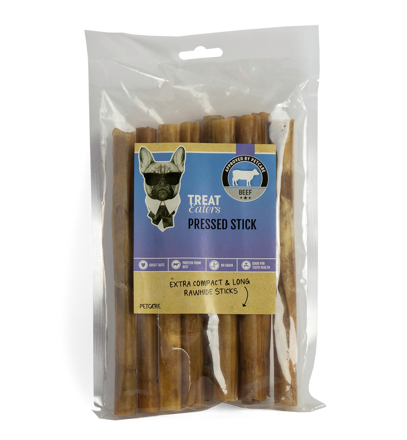 Treateaters treateaters presset stick naturlig 10 stk., 20x2 cm