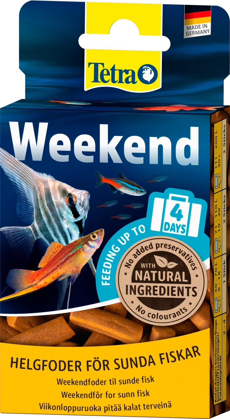 Tetra Weekendfoder 20 TABL.