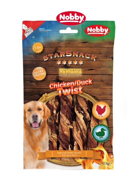 StarSnack chicken/duck twist 113 gram