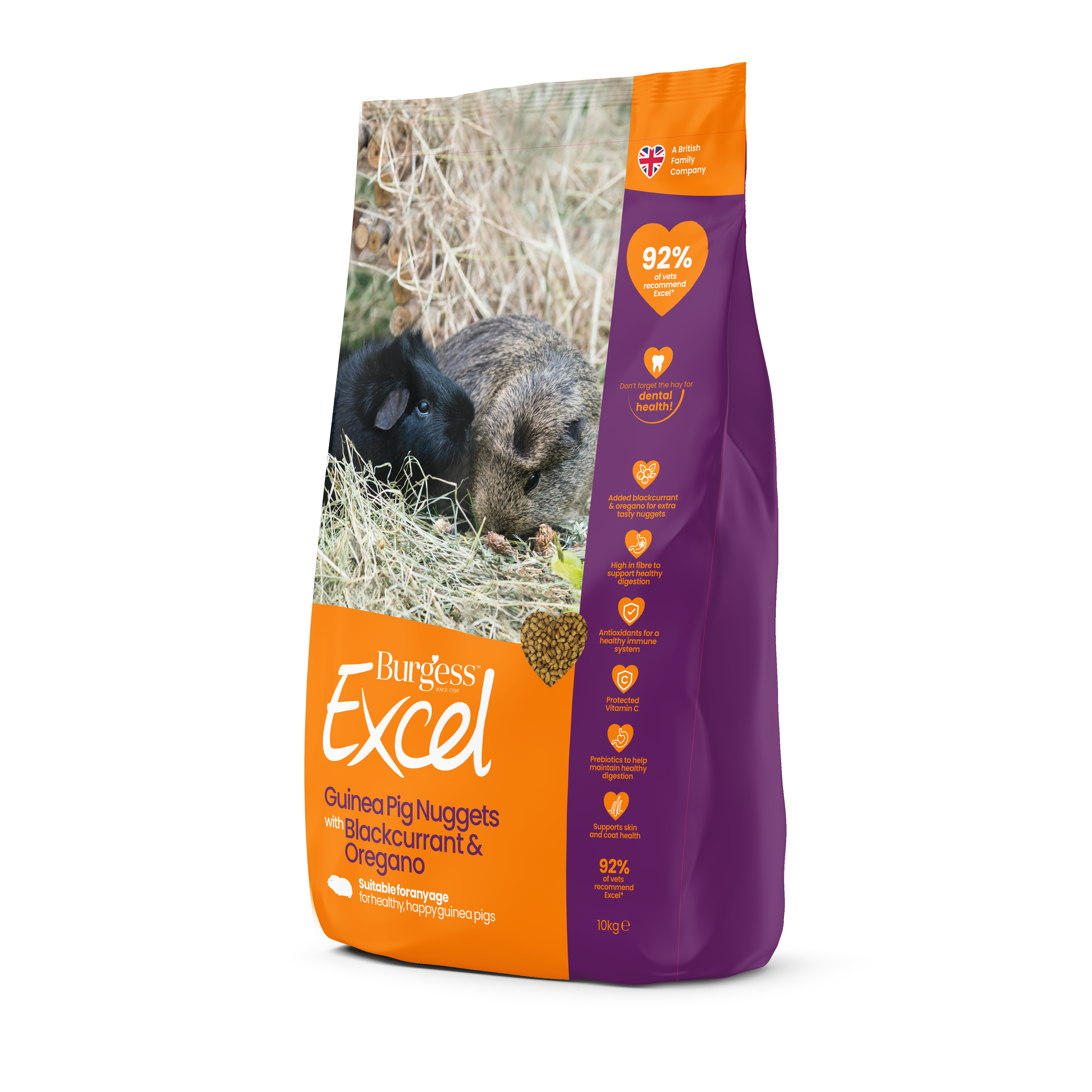 Excel Guinea Pig Blackcurrant & Oregano 10 kg