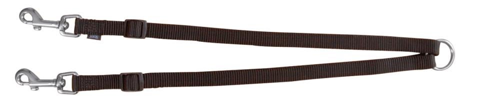 Trixie Premium dual leash coupler XS-M: 40-70 cm/15 mm black