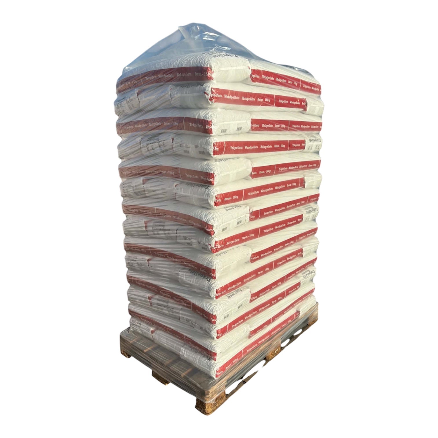 Træpiller premium CM 8 mm palle m/896 kg inkl. fri fragt