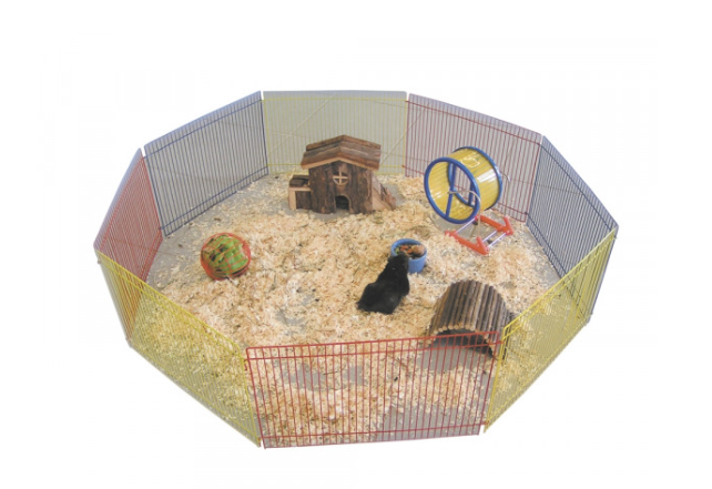 Hamster løbegård med 8 gitre