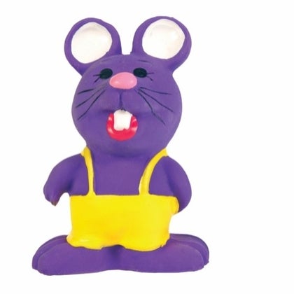 Legetøjsdyr latex 6,5 - 9 cm, ass.