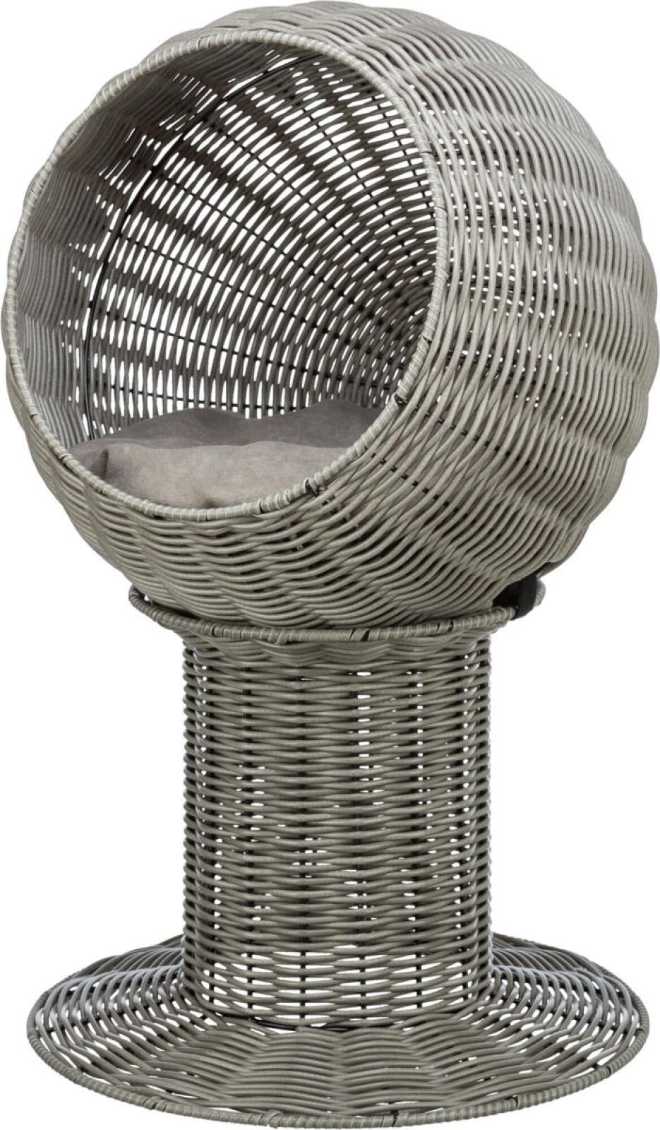 Amalia kattehule polyrattan rund
