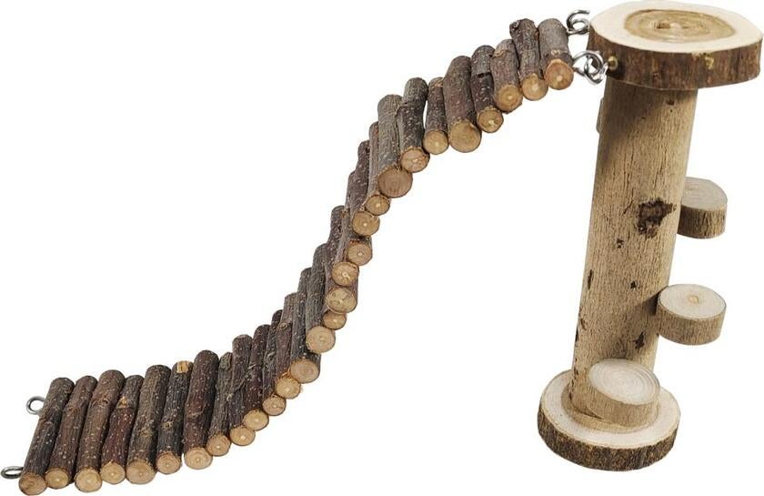 Klatrelegetøj med bro til gnaver