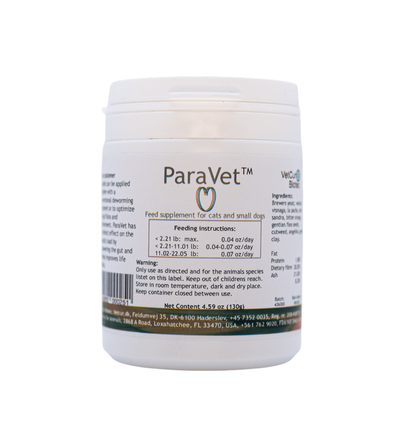ParaVet pulver hund/kat 130 gram