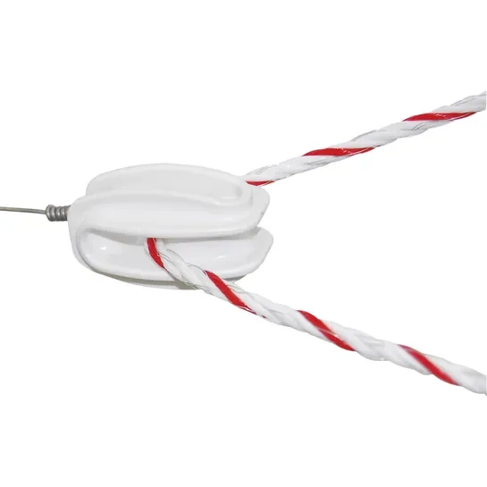 Hjørneisolator til tråd, reb og wire 25 stk.