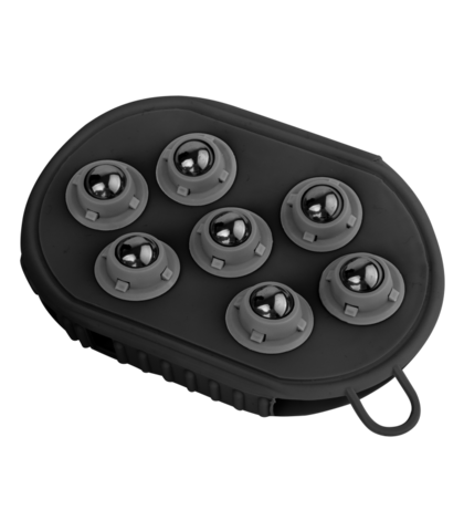 Massage strigle/handske med kugler