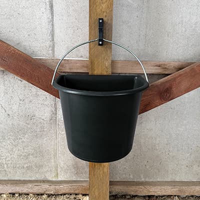 Spand fødevaregodkendt med flad side 15 liter