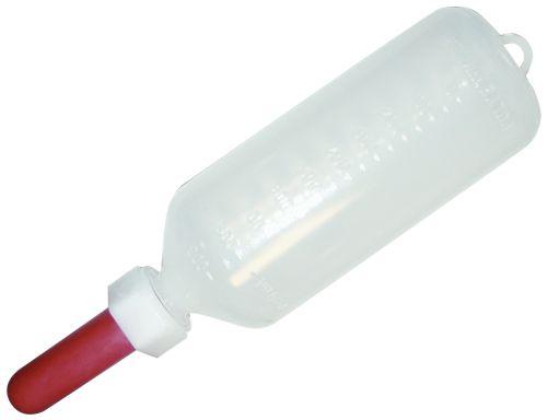 Sutflaske med sut til kalv 1 liter