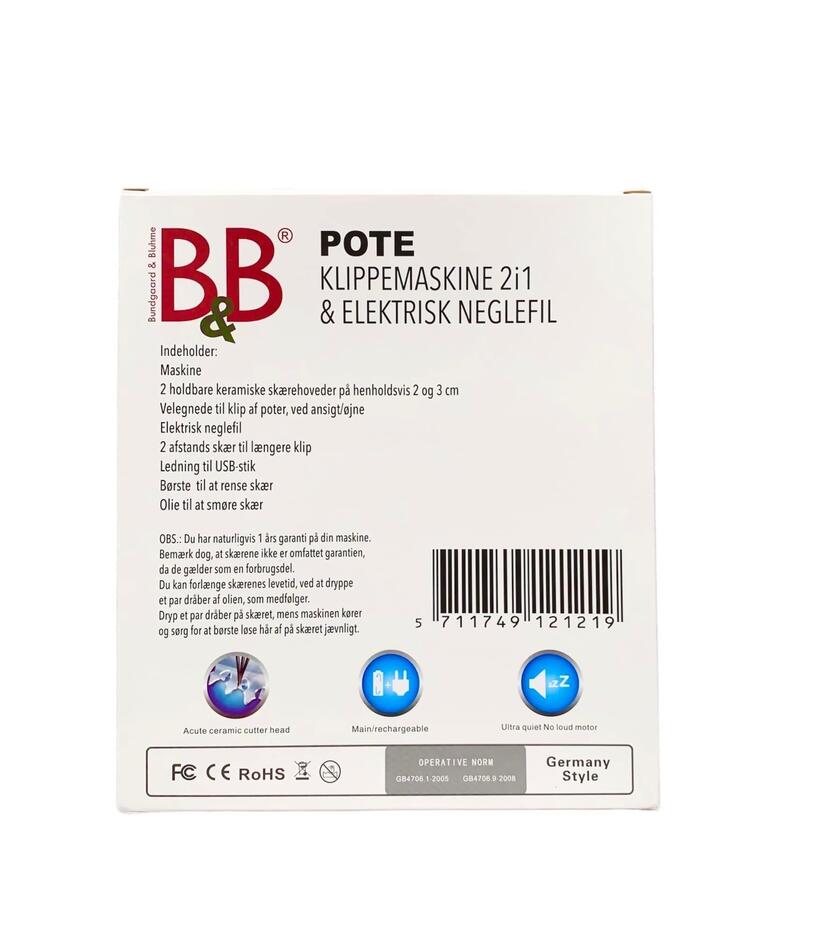 Pote klippemaskine 2i1