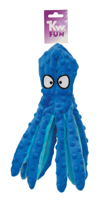 Blæksprutte rasle blå plys 