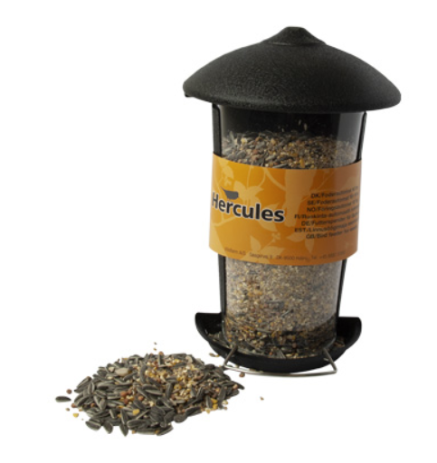 Fuglefoderhus m. glas til væg 