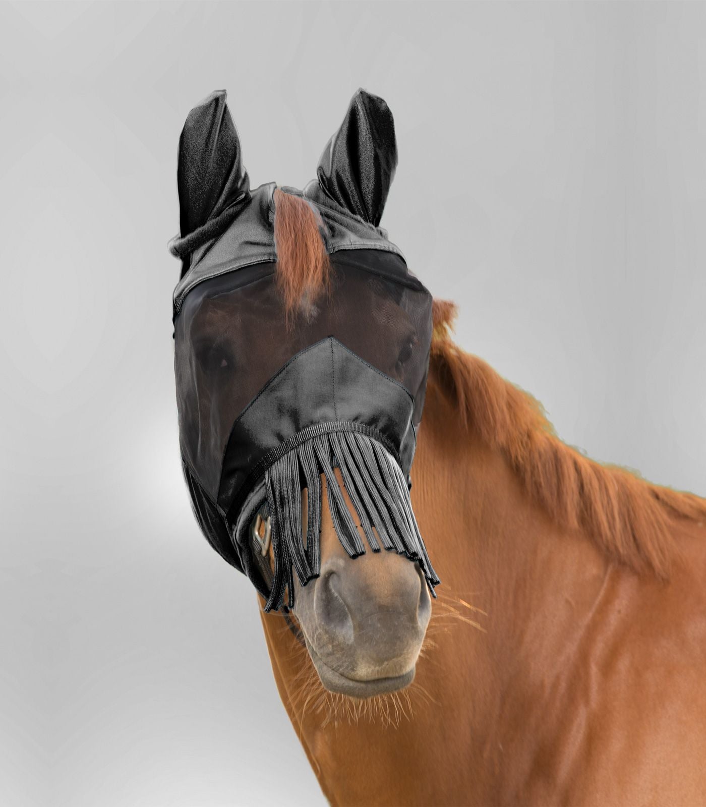 Fluemaske premium med ører & næsefrynser
