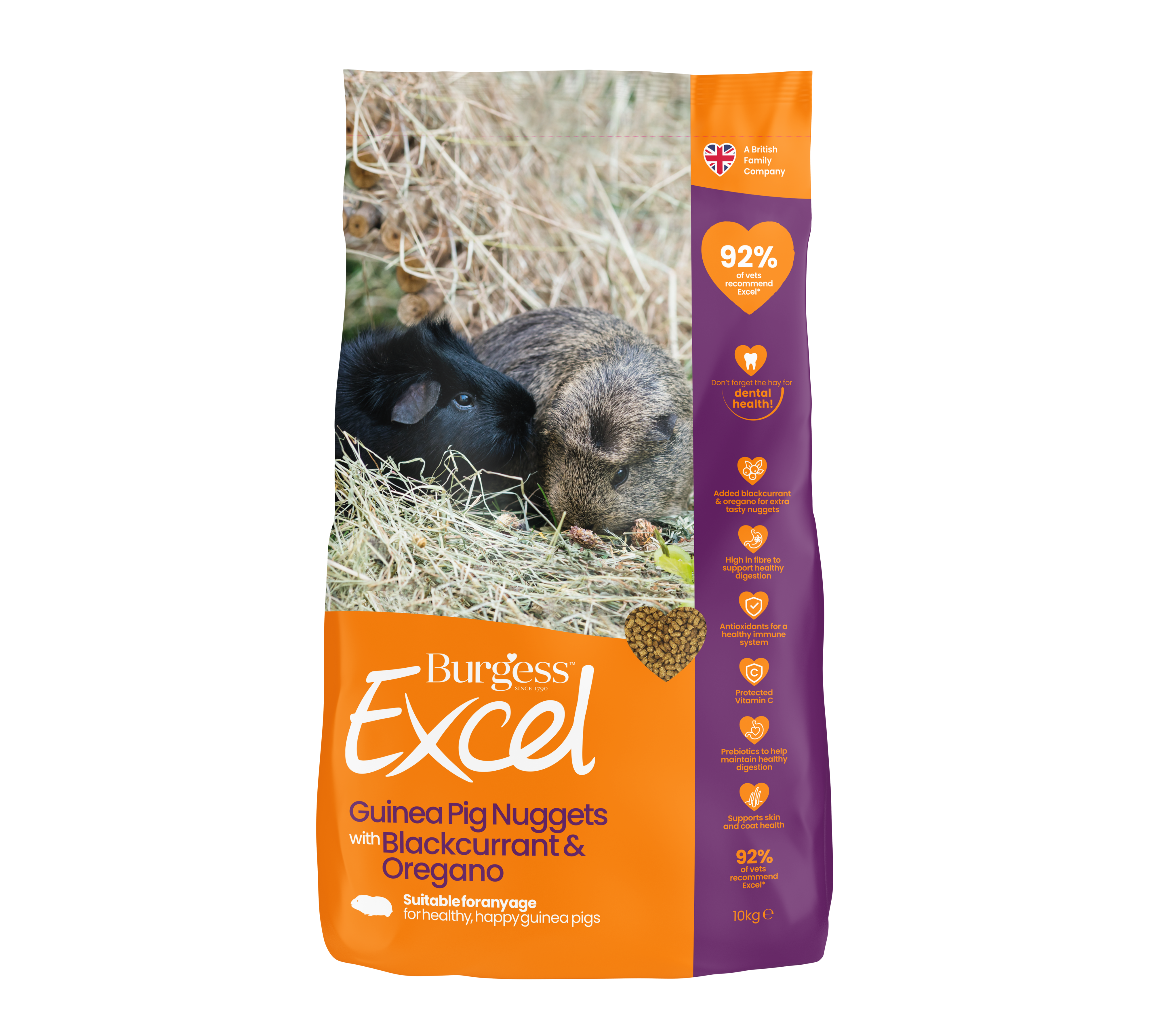 Excel Guinea Pig Blackcurrant & Oregano 10 kg