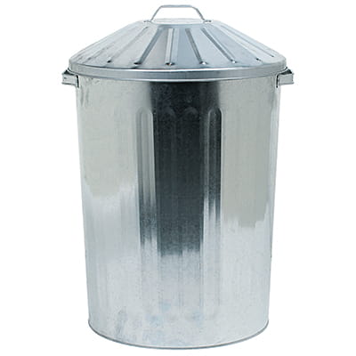 Fodertønde M/Låg Galv.