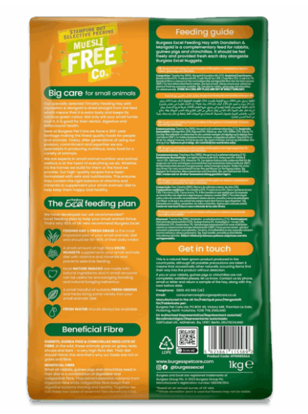 Hay Dandelion & Marigold 1 kg