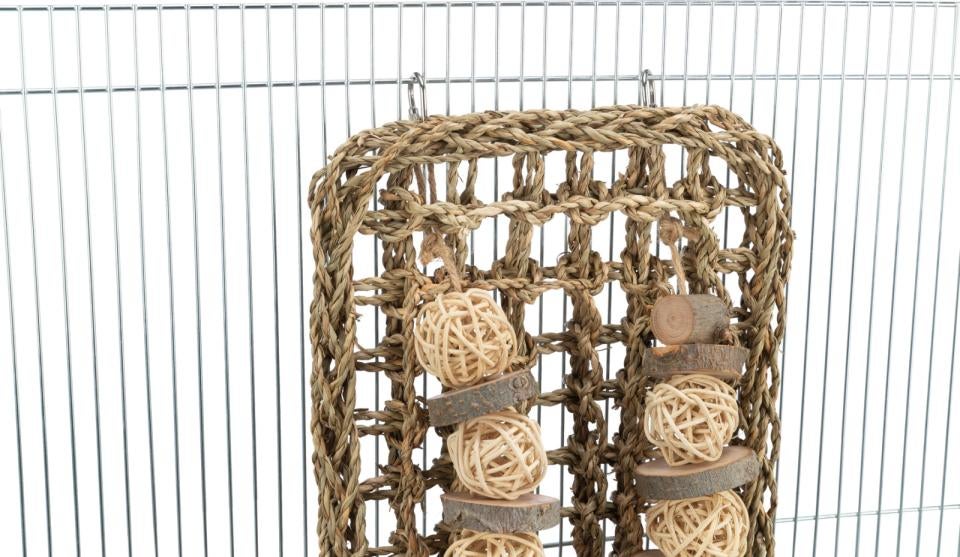 Søgræs måtte med legetøj til gnaver