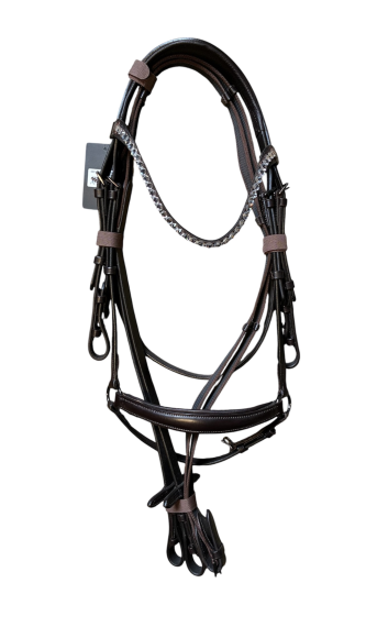 Cryll 23,1 trense med hannoveransk næsebånd str. pony