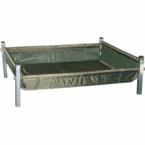 Hundeseng nylon på metalstativ