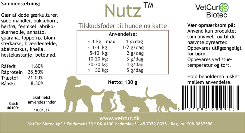 Nutz pulver 130 gram