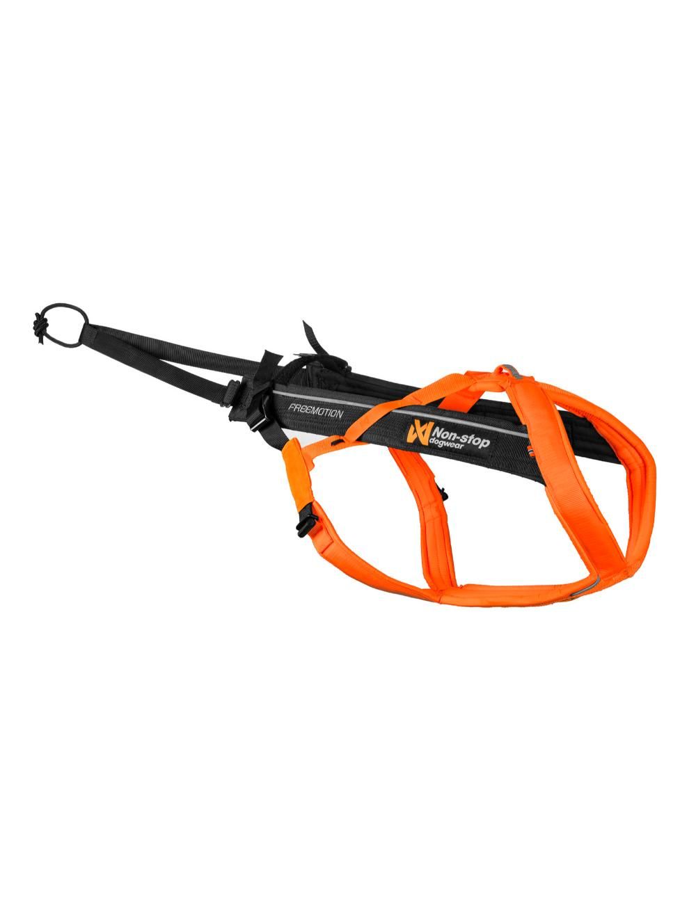Non-Stop Dogwear Freemotion 5.0 Hunde-Træksele - Størrelse 3 - Orange/Sort