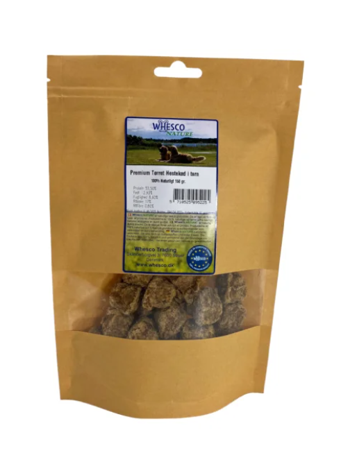 Premium tørret hestekød i tern