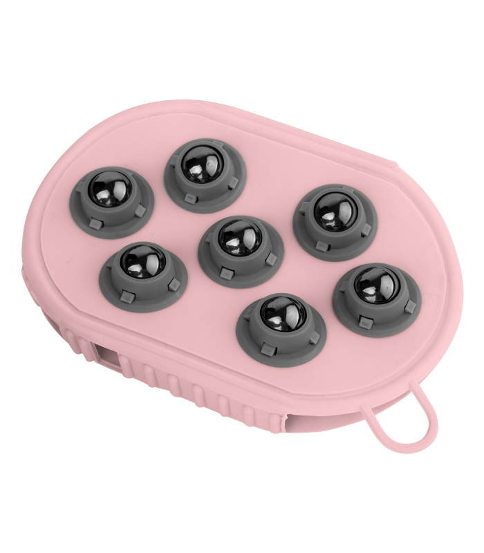 Massage strigle/handske med kugler