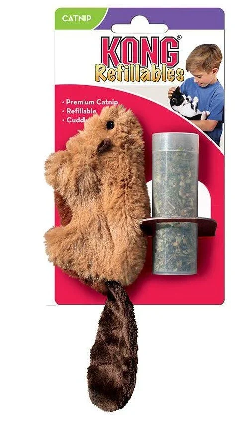 Refillable catnip beaver