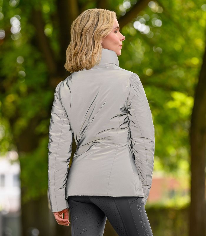 Reflekterende ridejakke grå 