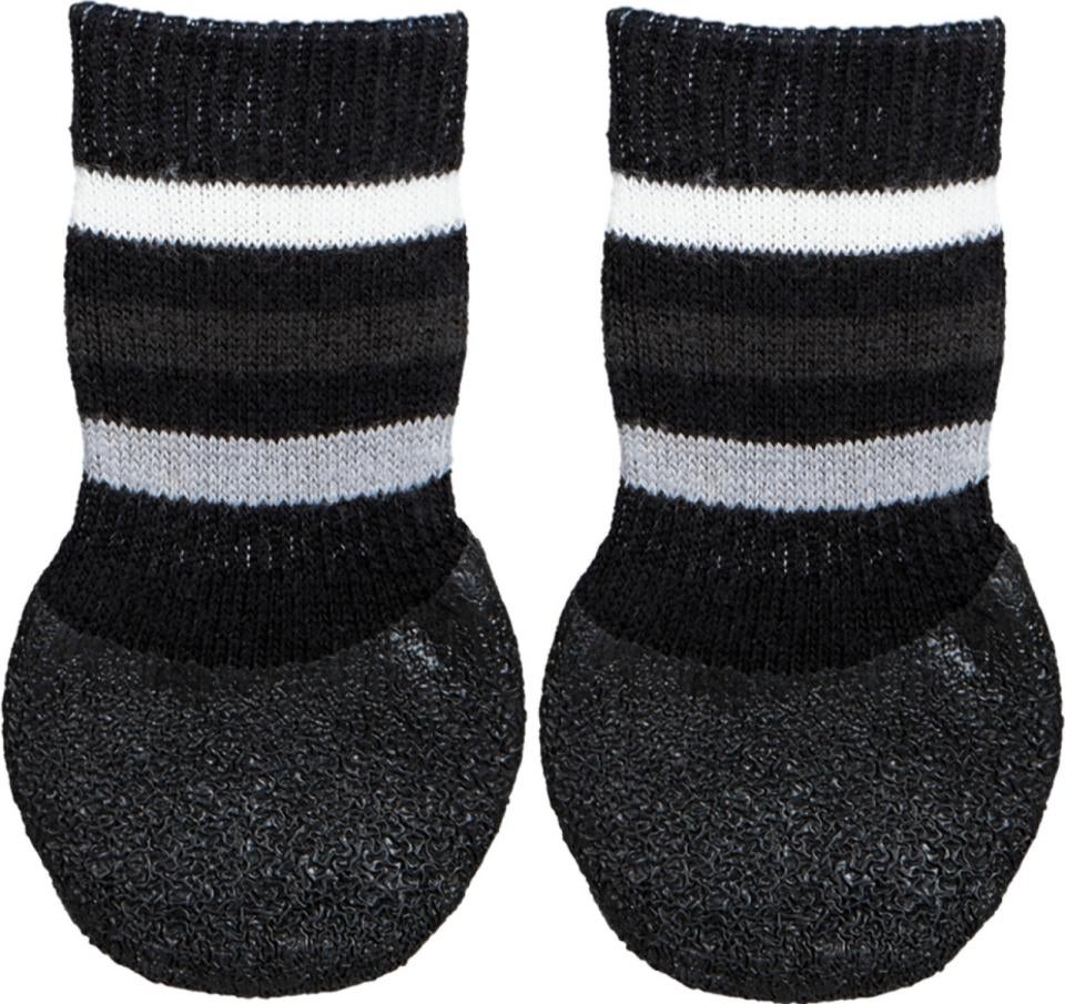 Trixie Hundesokker, non-slip, L, 2 stk., sort