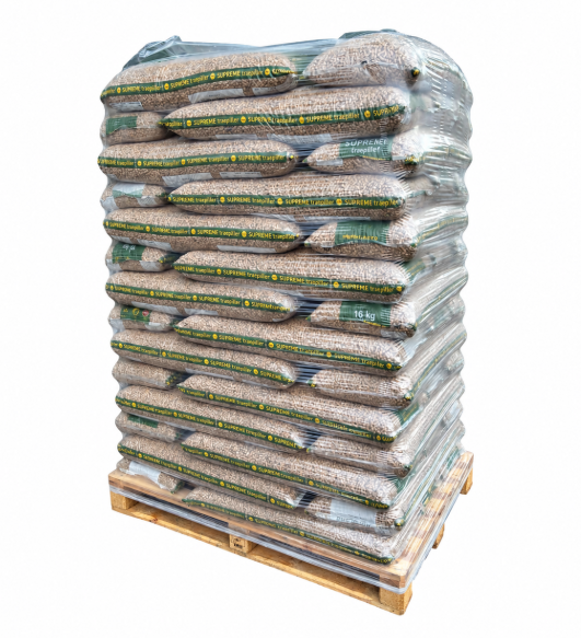 Træpiller premium CM 8 mm palle m/896 kg inkl. fri fragt