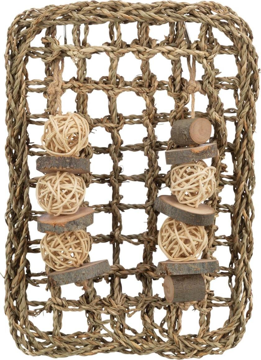 Søgræs måtte med legetøj til gnaver