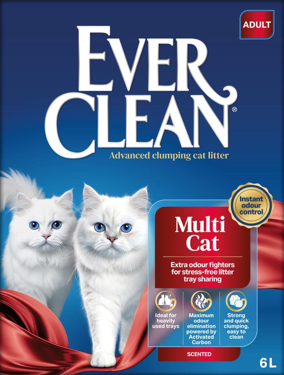 Ever Clean Multiple Cat kattegrus, 10 liter