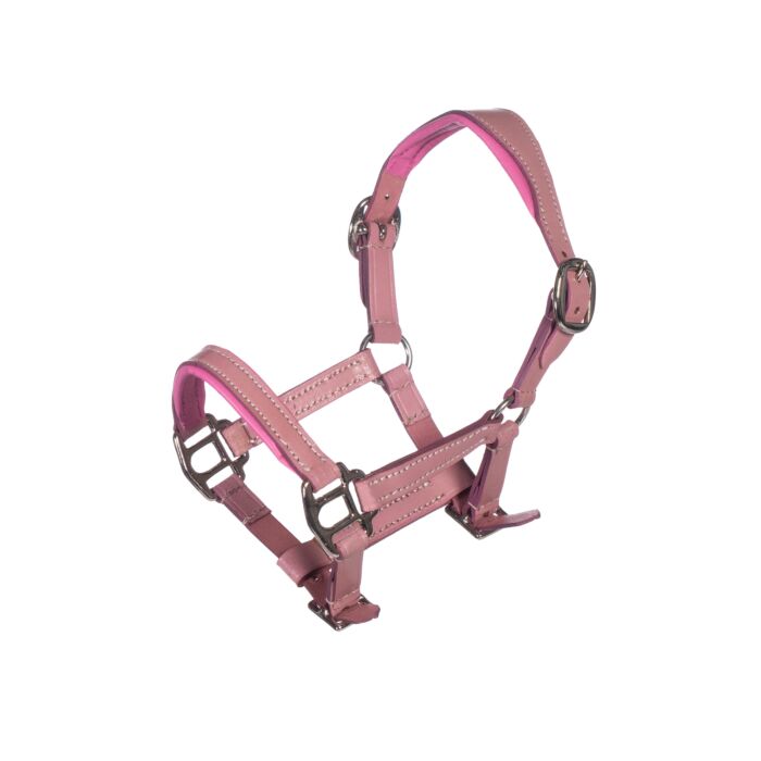 Lædergrime pink til kæphest