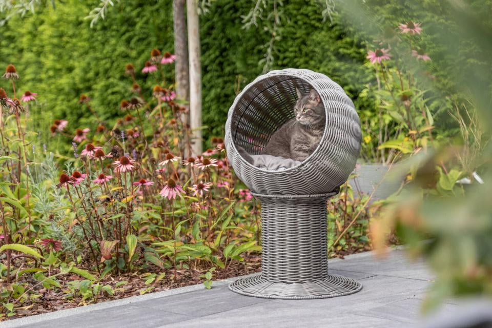 Amalia kattehule polyrattan rund