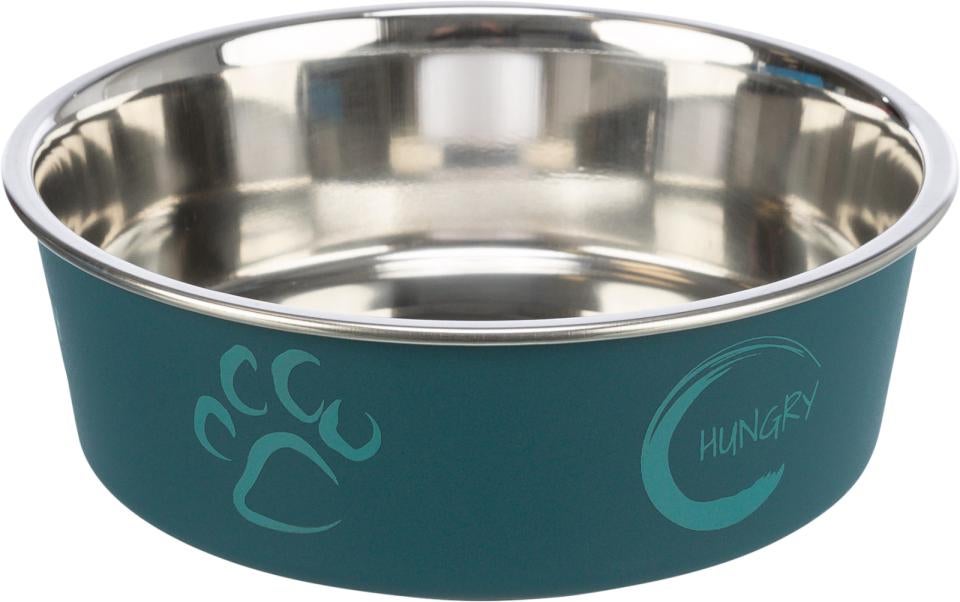 Hungry metalskål skridsikker assorterede farver 