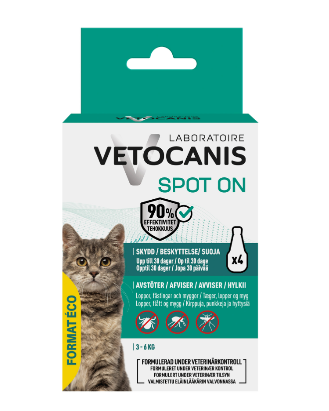 Anti-parasit Spot on Kat økonomipakke